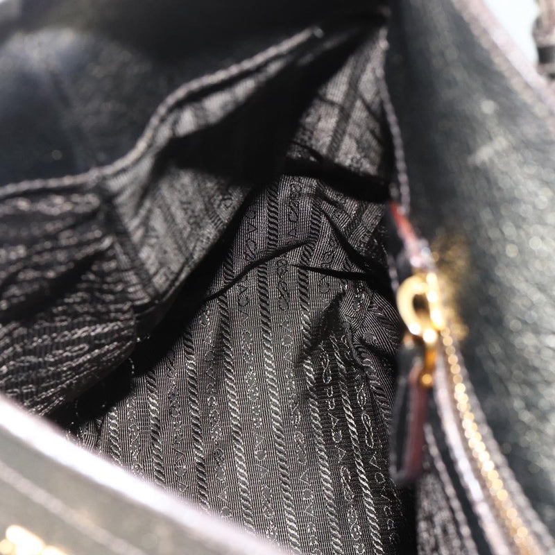 Prada Side Pocket Hobo Vitello Daino Gold Leather