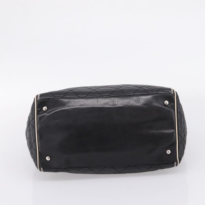 Chanel North South Mademoiselle Lock Quilted Leather Black Bag