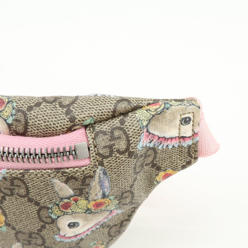 Gucci Childrens Belt Printed Gg Coated Canvas Beige Bag