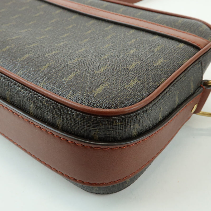 Saint Laurent Le Monogramme Camera Monogram All Over Coated Canvas And Leather Brown Bag