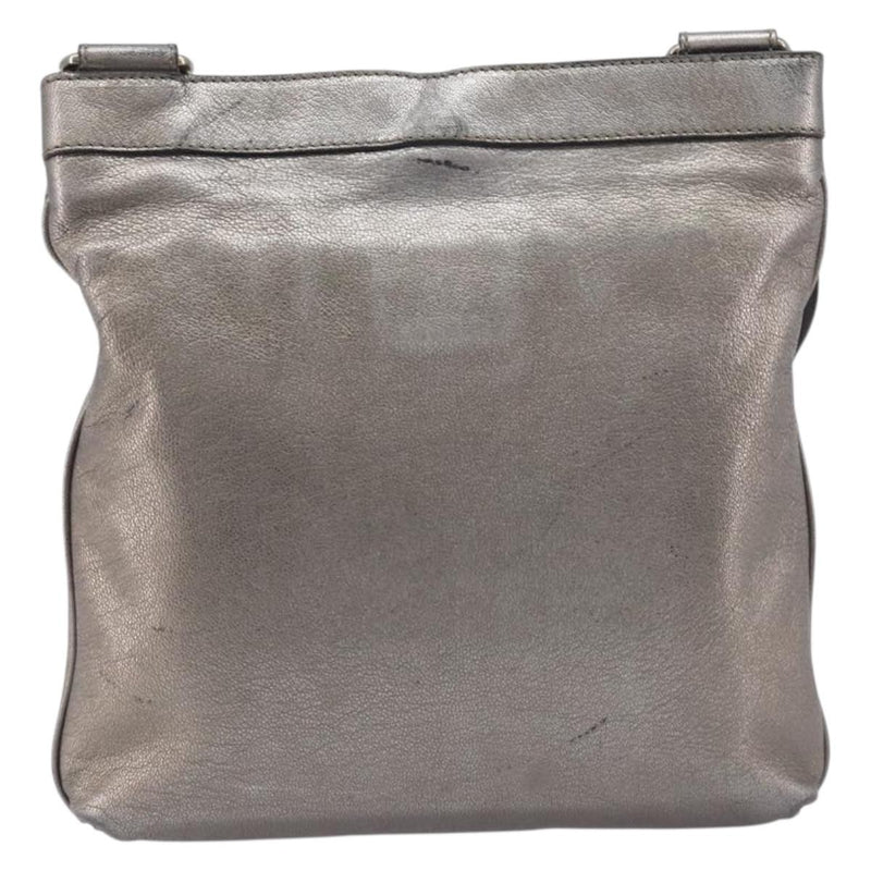 Salvatore Ferragamo Gancini Leather Gold Bag