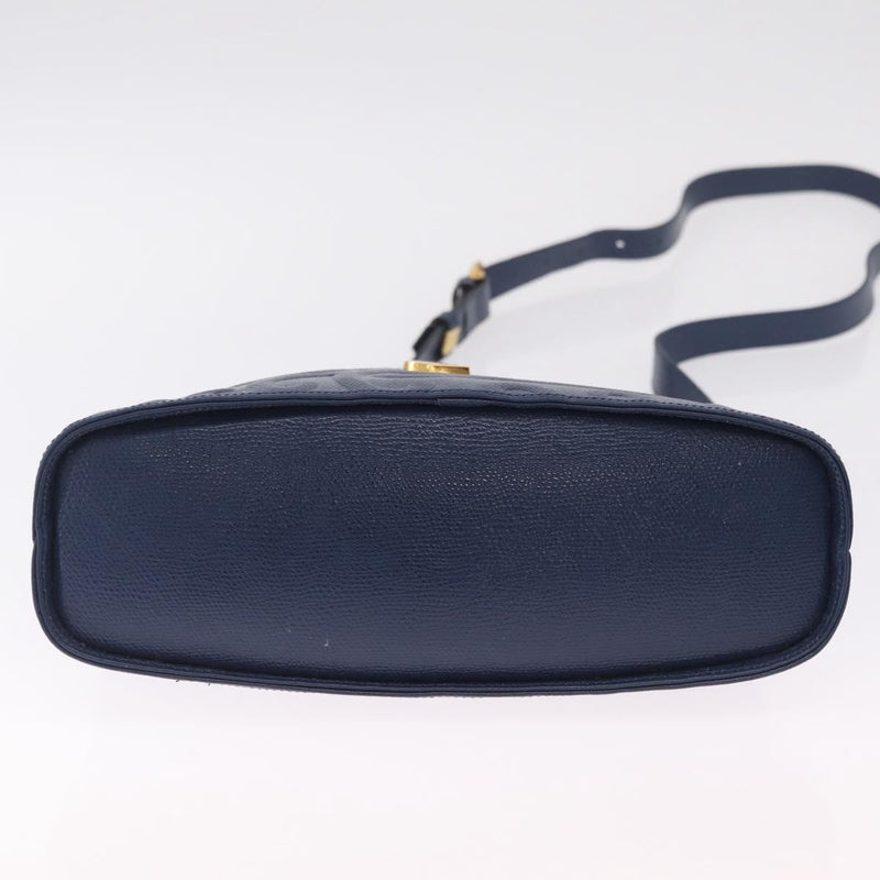 Saint Laurent Overseas Leather Navy Bag