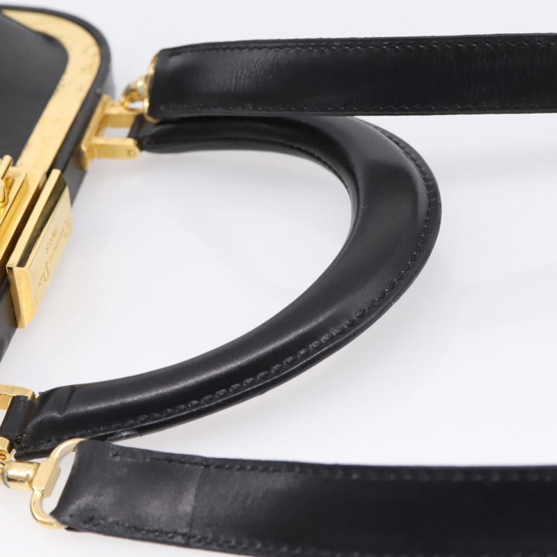 Christian Dior Shoulder Leather Black Bag
