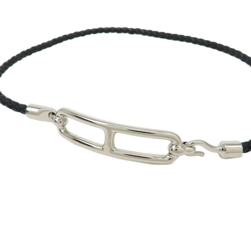 Hermes Roulis Double Tour Braided Leather Black Bijoux