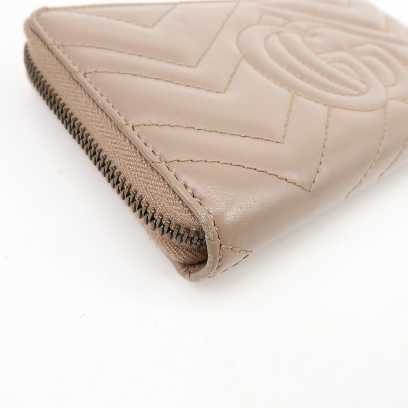Gucci Gg Marmont Organizer Matelasse Leather Beige Accessory