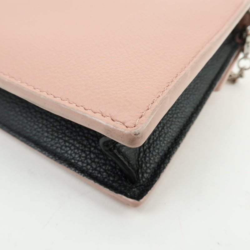 Louis Vuitton Mylockme Chain Pochette Leather Pink Bag