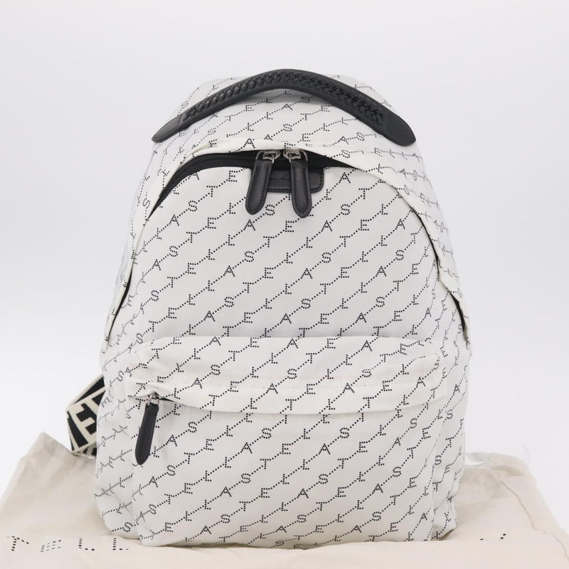 Stella Mccartney Falabella Go Monogram Canvas White Nylon Bag