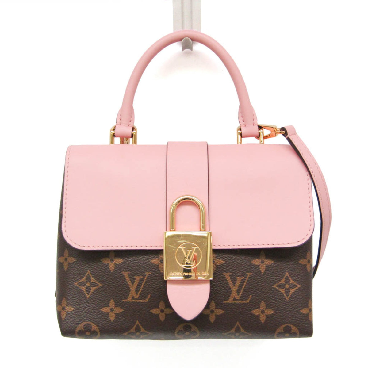 Louis Vuitton Locky Monogram Canvas With Leather Brown Bag