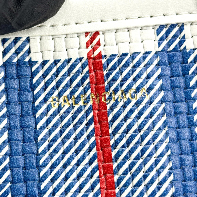 Balenciaga Cabas Tote Canvas And Leather White