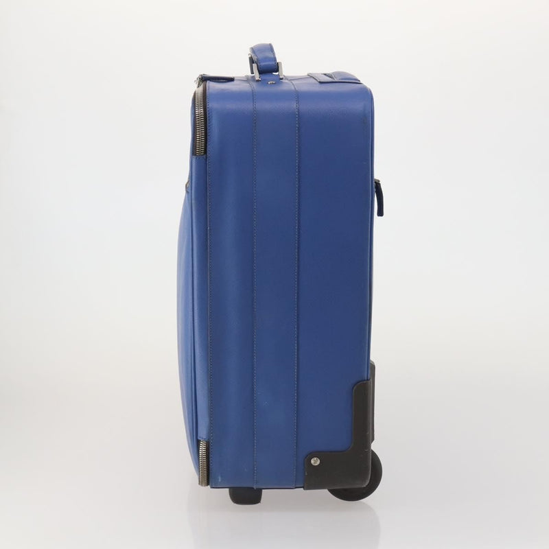 Prada Travel Bag Nylon Blue Leather