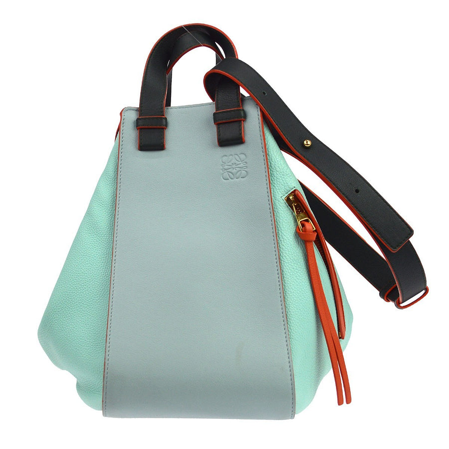 Loewe Hammock Leather Blue Calfskin Bag