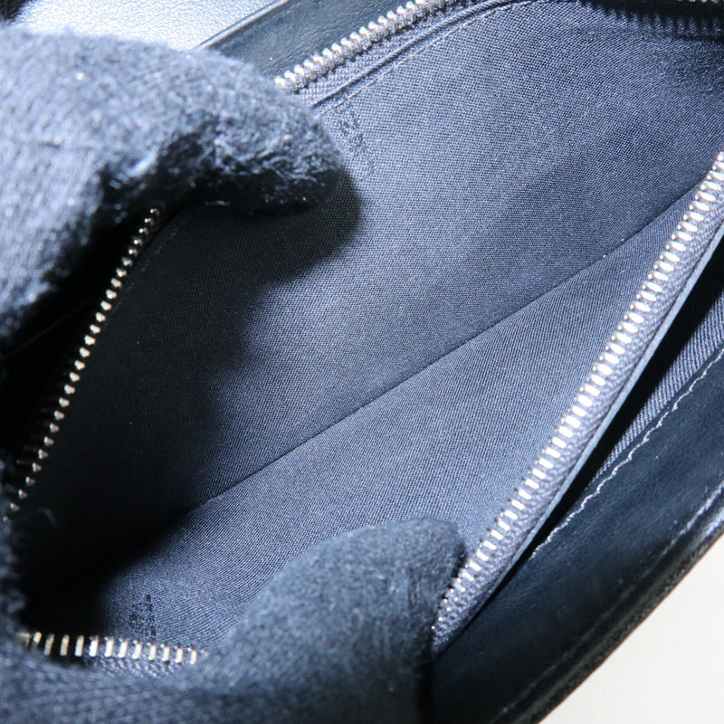 Fendi Continental Wallet On Chain Studded Leather Black Bag