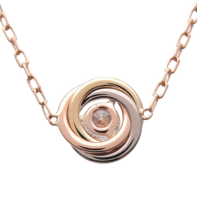 Cartier Trinity Chain 18k Tricolor Gold And Diamond Yellow_gold Bijoux