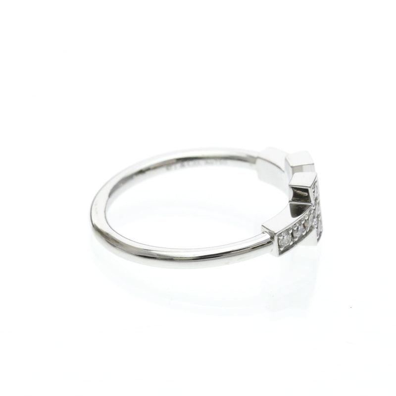 Tiffany & Co. T Wire 18k White Gold With Diamonds Silver White_gold Bijoux