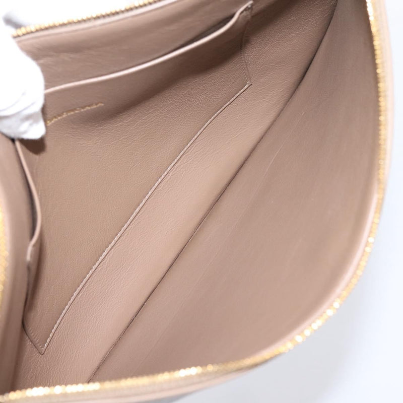 Balenciaga Signature Pouch Monogram Pvc Leather Beige