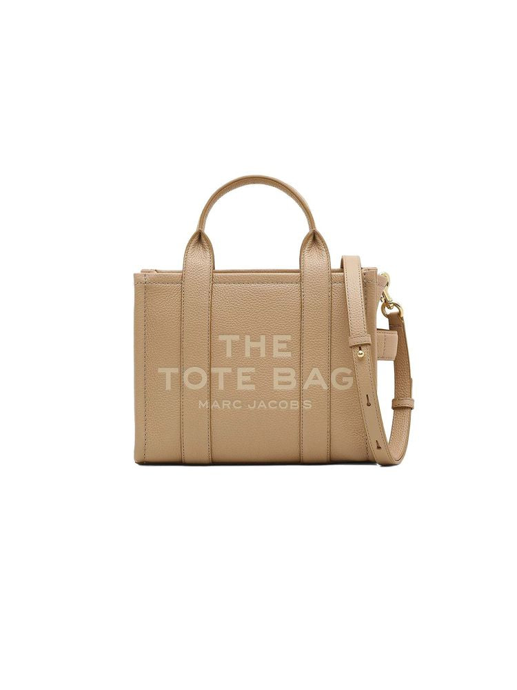 Marc Jacobs Cow Leather Tote Bag — Beige