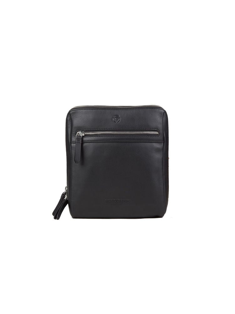 Momo Design Genuine Leather Shoulder Bag — Black