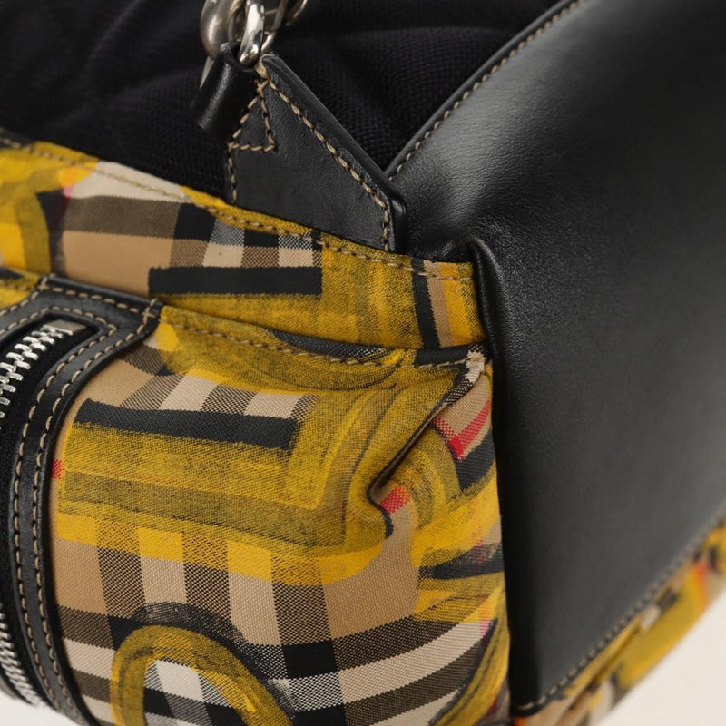 Burberry Graffiti Rucksack Vintage Check Canvas Beige Bag