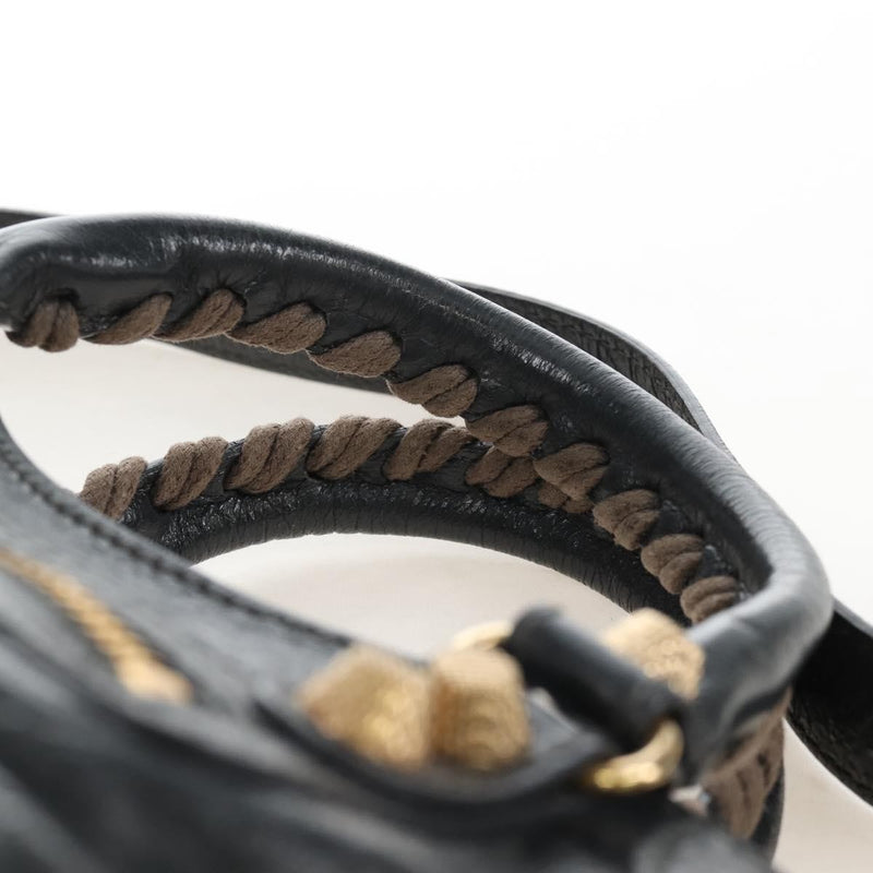 Balenciaga City Giant Studs Leather Gray Bag