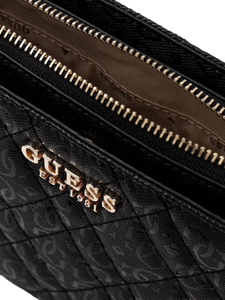 Guess Isemay Crossbody Bag — Black Polyurethane