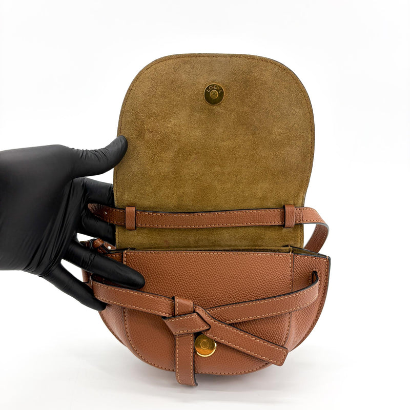 Loewe Gate Leather Brown Bag