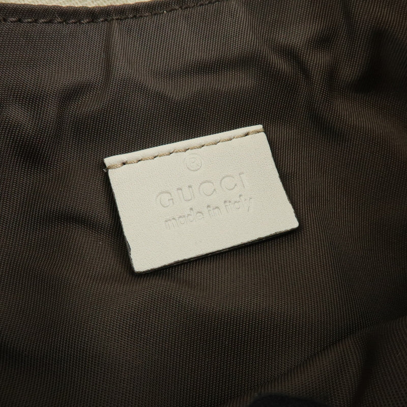 Gucci Heart Wristlet Guccissima Leather Beige Bag