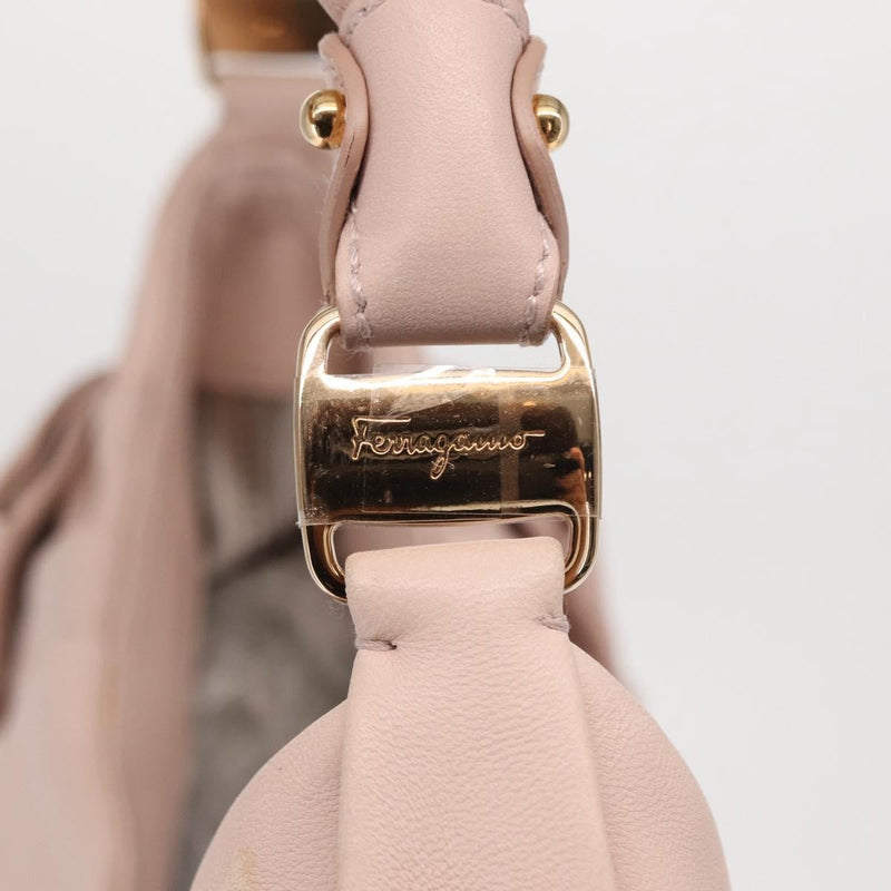 Salvatore Ferragamo Vala Leather Pink Bag