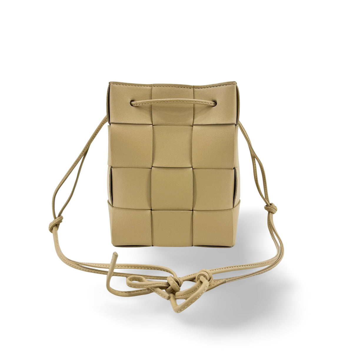 Bottega Veneta Cassette Leather Beige Bag