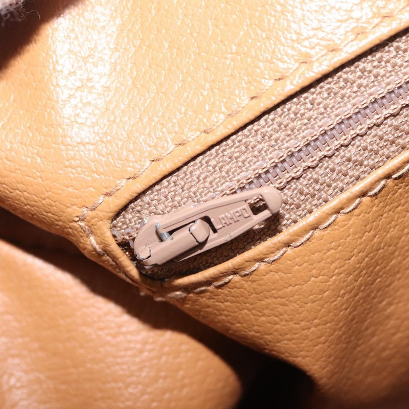 Celine Vintage Boston Macadam Coated Canvas Brown Pvc Bag