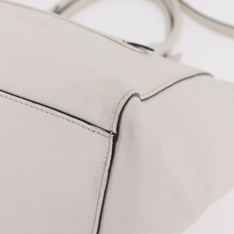 Miu Miu Madras Front Zip Leather White Bag