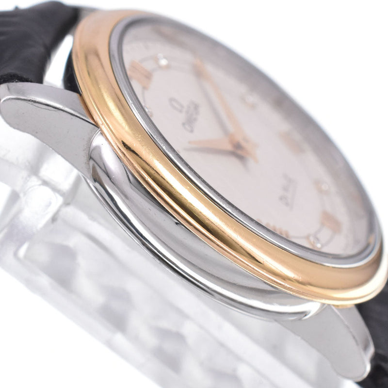 Omega De Ville Prestige Quartz Stainless Steel And Rose Gold With Diamond Markers Watches