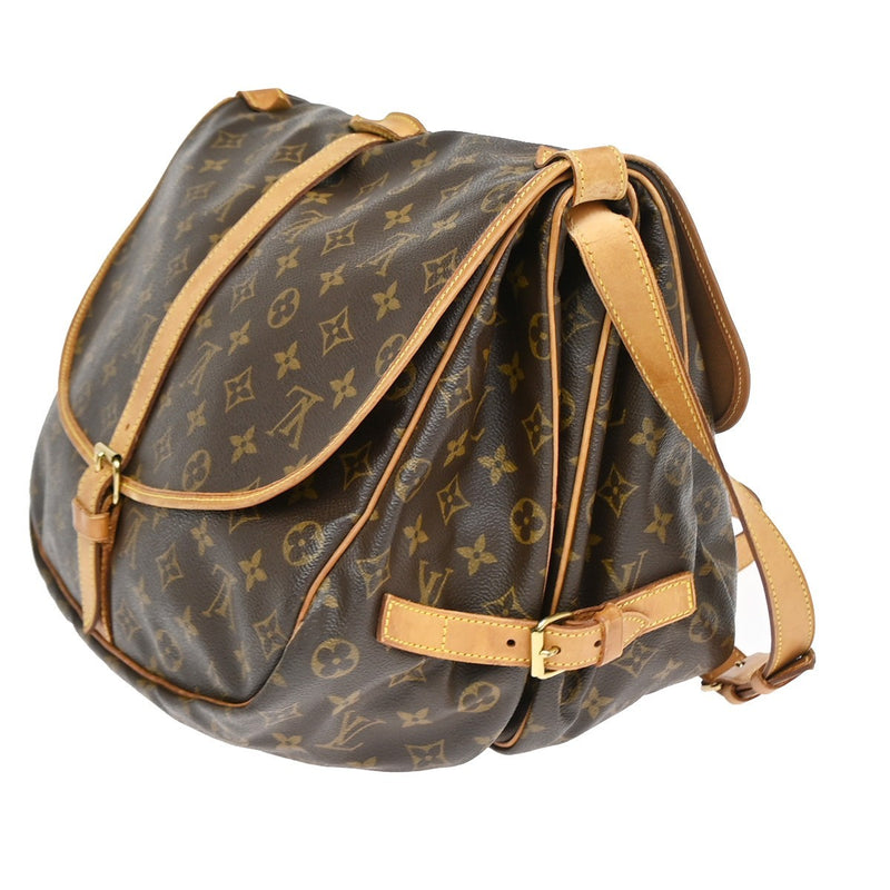 Louis Vuitton Saumur Monogram Canvas Brown Bag