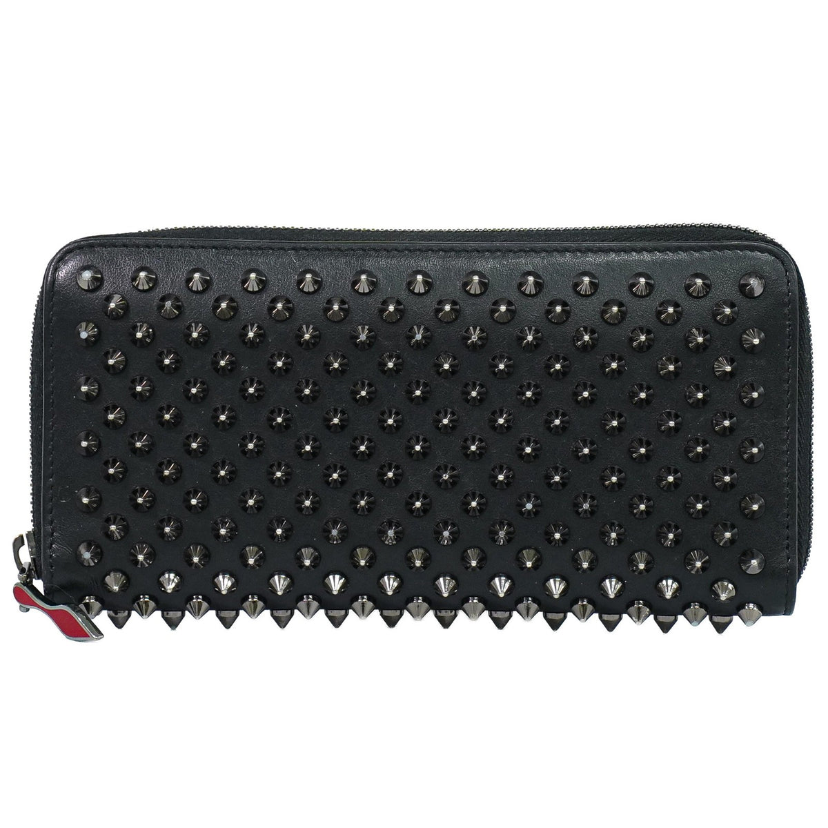Christian Louboutin Panettone Spiked Leather Black Accessory