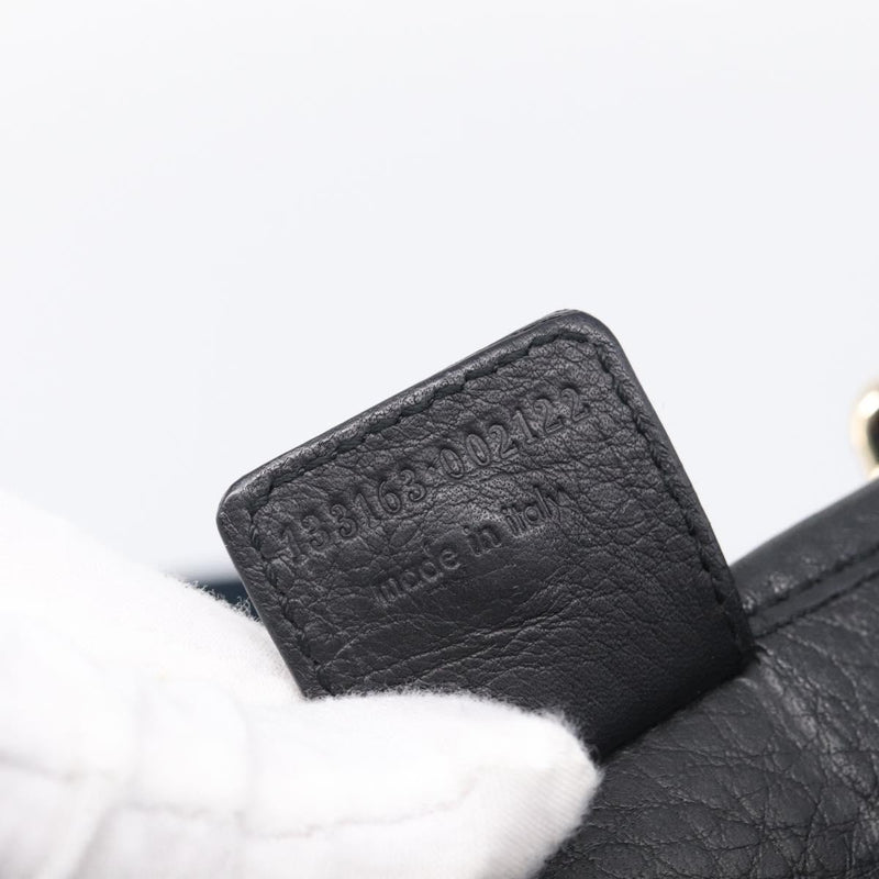 Saint Laurent Vintage Shoulder Bag Leather Black