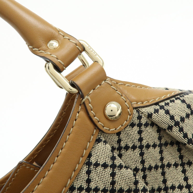 Gucci Sukey Microguccissima Leather Beige Canvas Bag