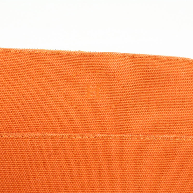 Hermes Bolide Travel Canvas Orange Bag