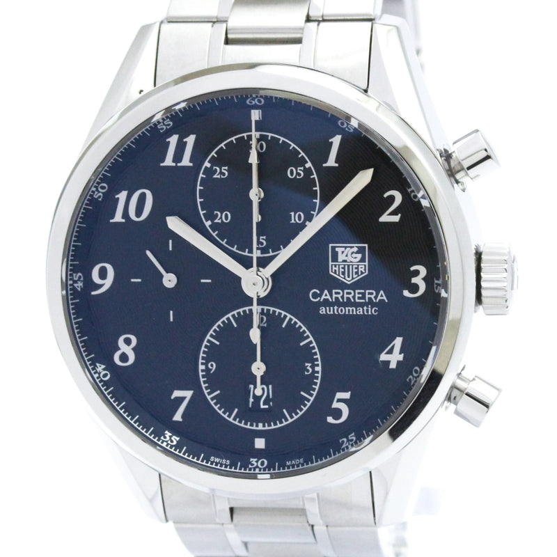 Tag Heuer Carrera Calibre 16 Heritage Chronograph Automatic Watch Stainless Steel 41 None Watches