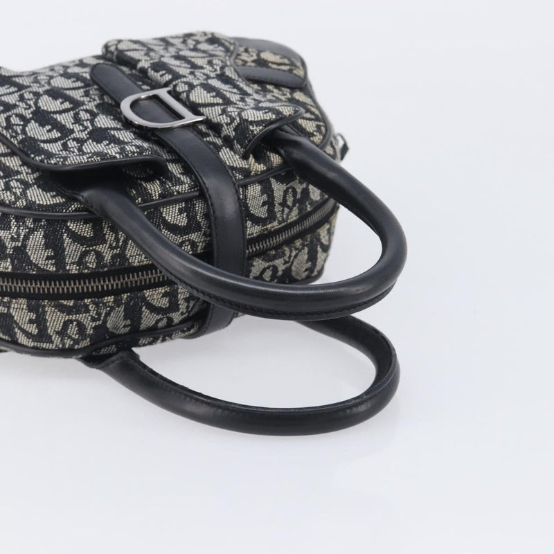 Christian Dior Trotter Double Saddle Canvas Black Bag