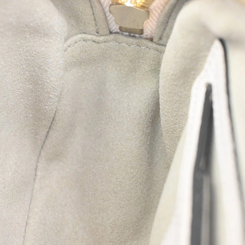 Salvatore Ferragamo City Camera Leather White Bag