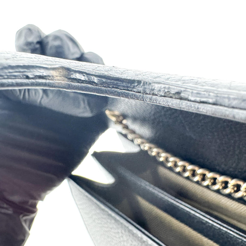Gucci Interlocking Leather Black Bag