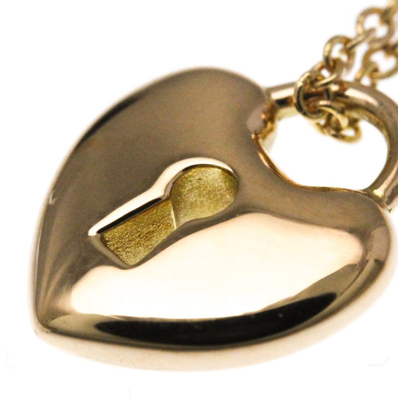 Tiffany & Co. Heart Lock Pendant 18k Yellow Gold Pink_gold Bijoux