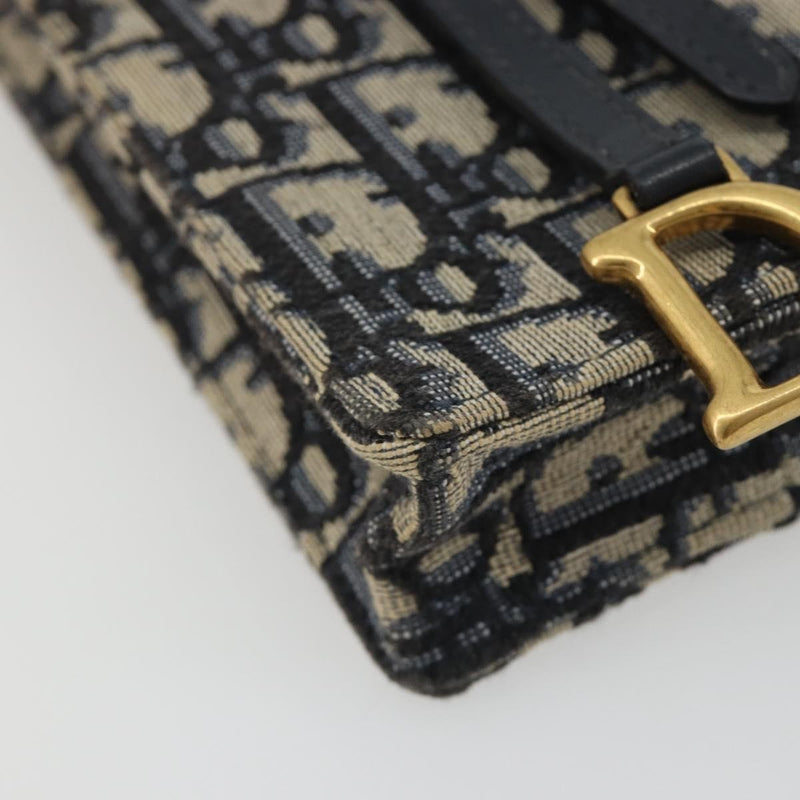 Christian Dior Phone Case Oblique Canvas Navy Bag