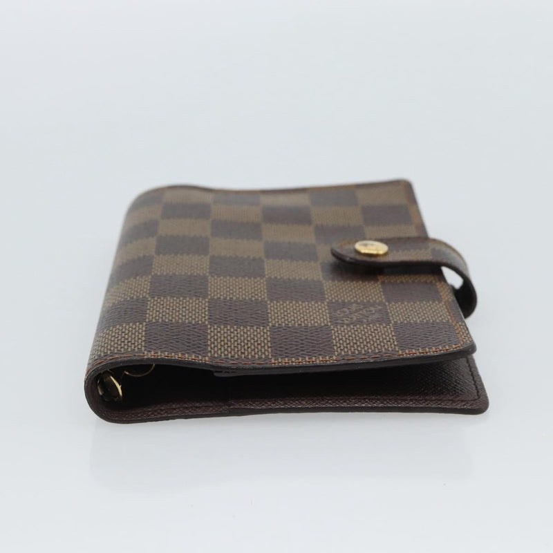 Louis Vuitton Ring Agenda Cover Damier Brown Canvas Bag