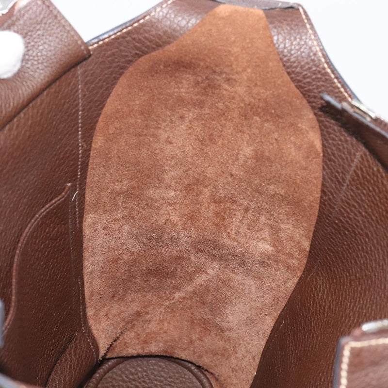 Hermes Sac Good News Leather Brown Bag