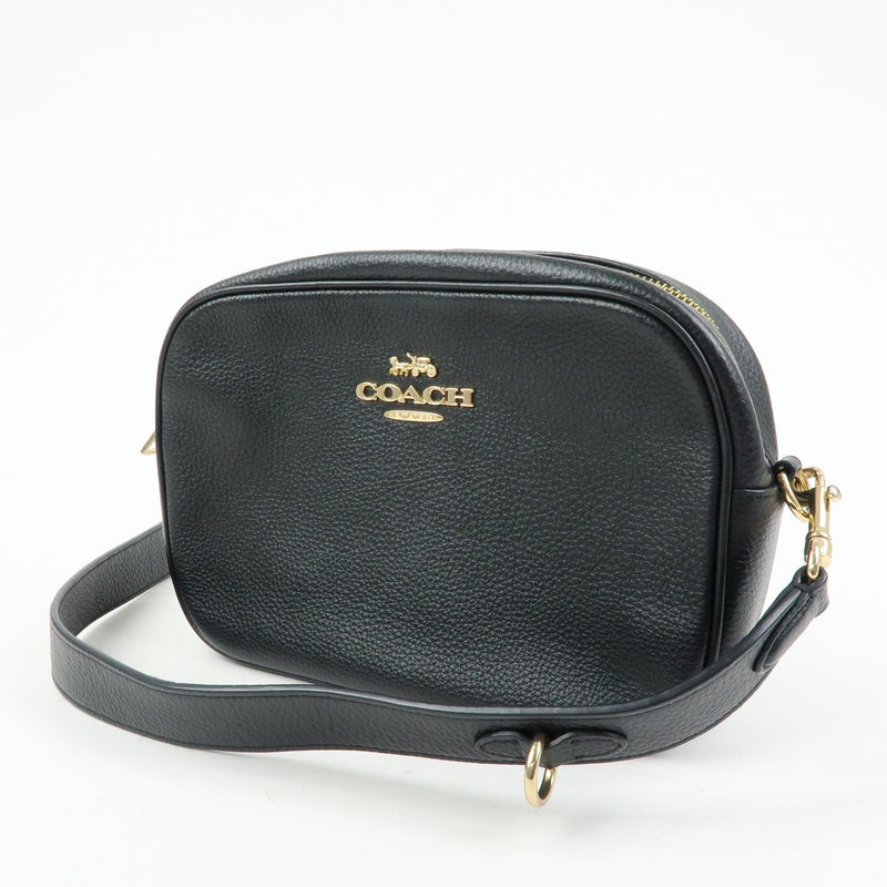 Coach Shoulder Leather Black Bag
