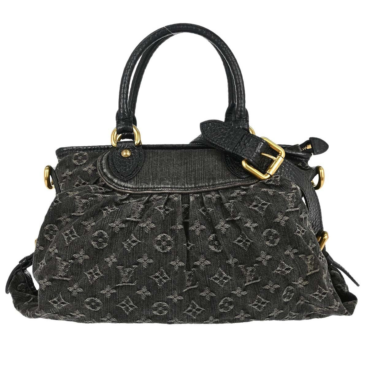 Louis Vuitton Neo Cabby Monogram Denim Black Denim_jeans Bag