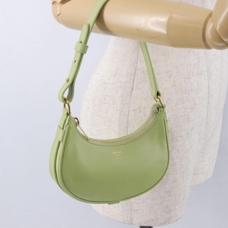 Celine Ava Leather Green Bag