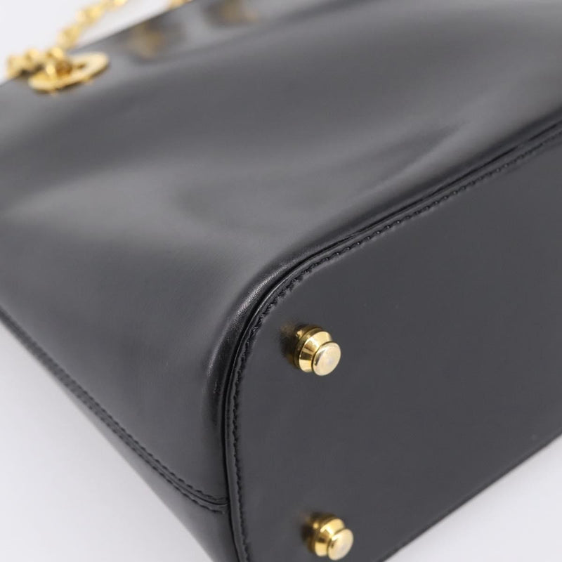 Celine Shoulder Leather Black Bag