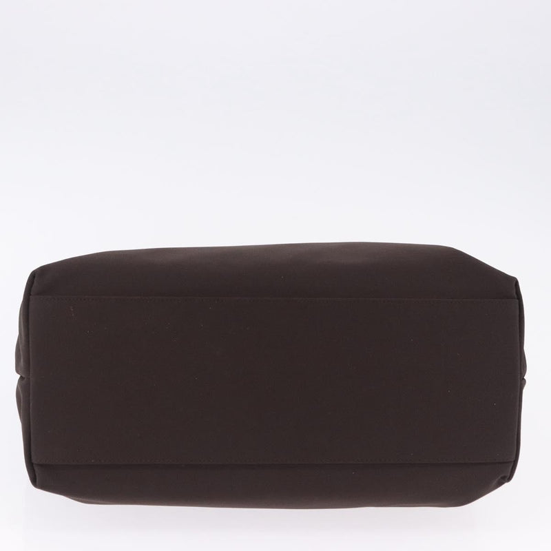 Salvatore Ferragamo Gancini Canvas Brown Bag