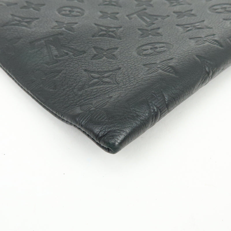Louis Vuitton Pochette To-Go Monogram Shadow Leather Black Bag